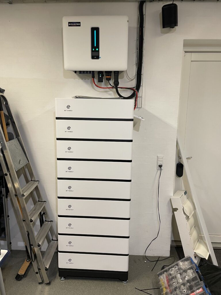 40kwh batteri i garage