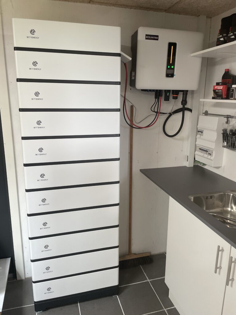 50kwh batteri i værksted